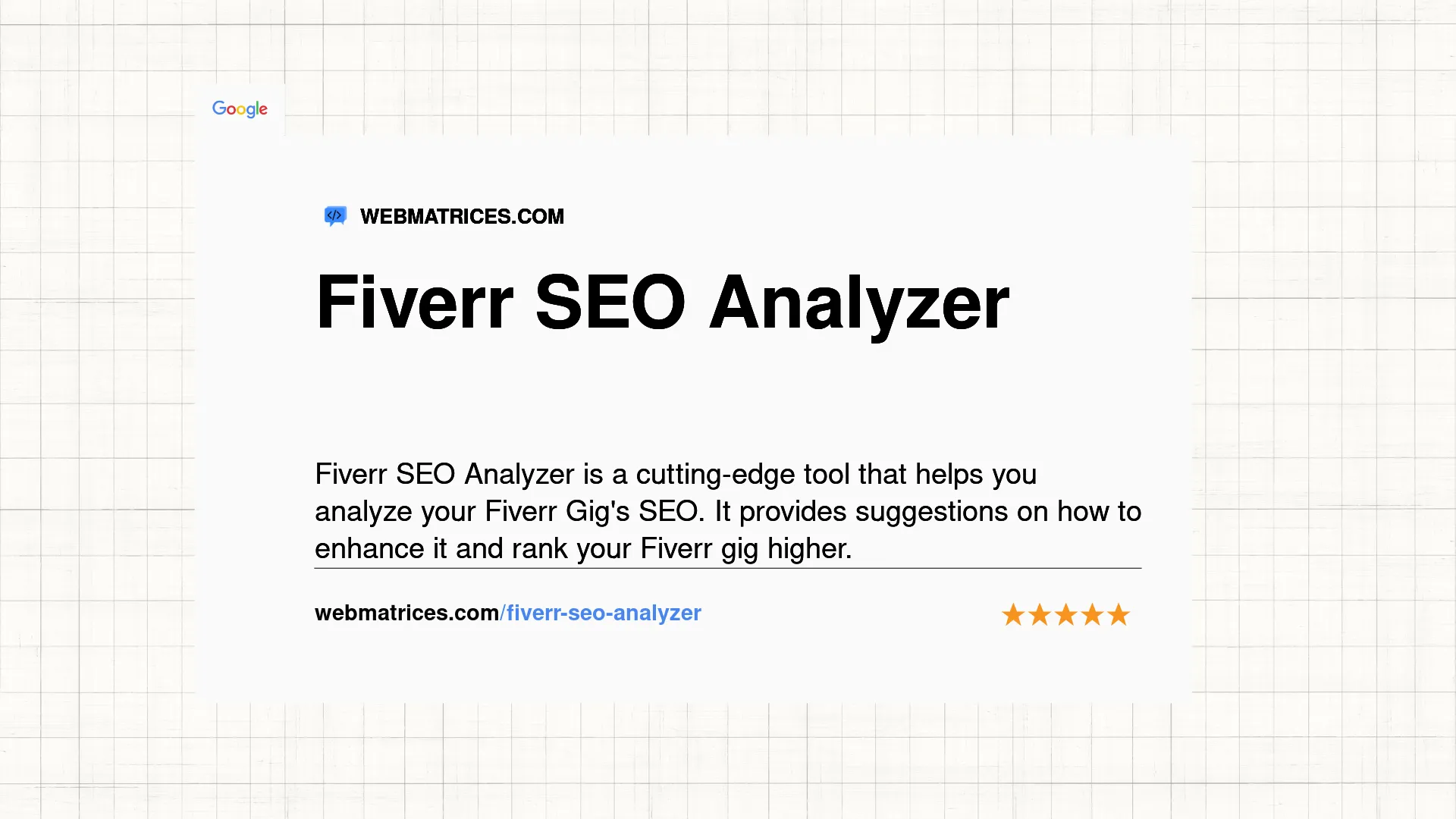 Fiverr SEO Analyzer With AI