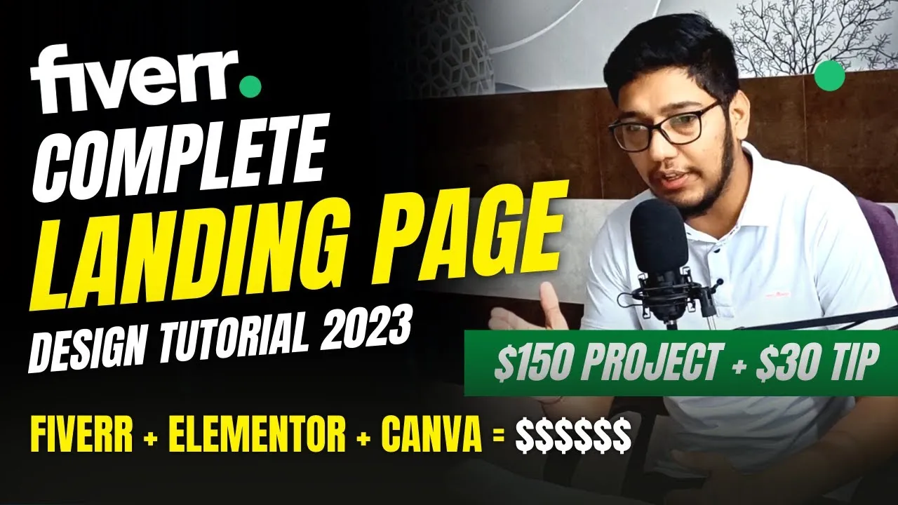 How I Earned 150  Complete Fiverr Landing Page Design Tutorial 2023 