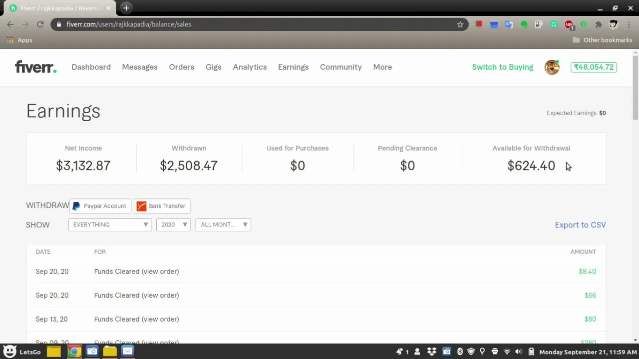 How to Withdraw Funds from Fiverr