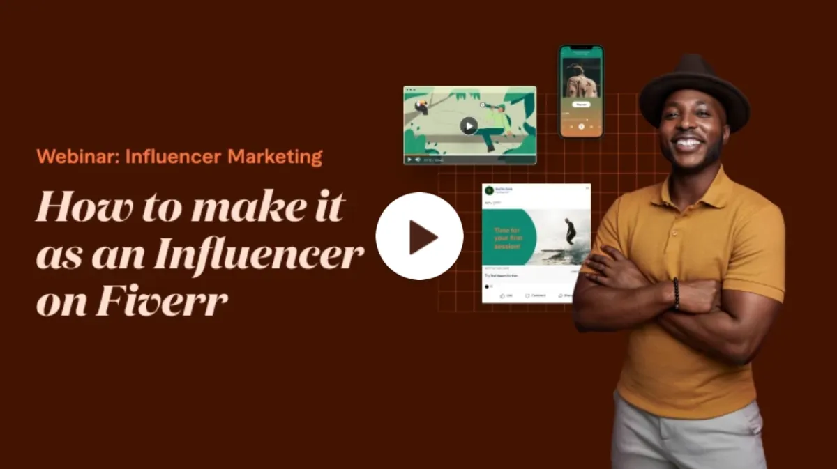 How to make it as an Influencer on Fiverr Webinar  General News 