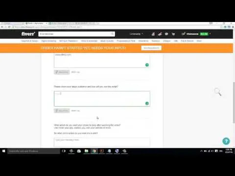 How to placed the order in Fiverr and submit the requirement  YouTube