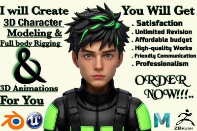 I Will Create 3D Character Animation and 3D Cartoon Animation for You