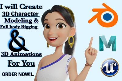 I Will Create 3D Character Animation & 3D Cartoon Animation for Film