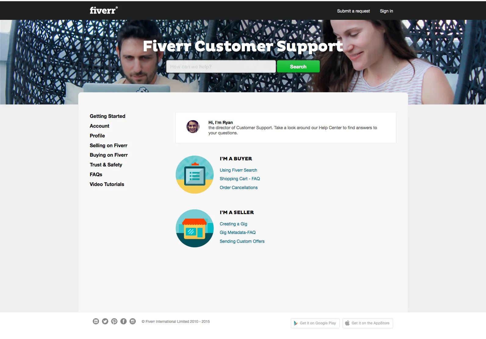 Fiverr support desk  zendesk httpsupportfiverrcomhcenus 