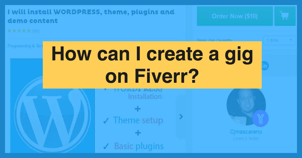 How to Create a Gig on Fiverr  Sell SaaS