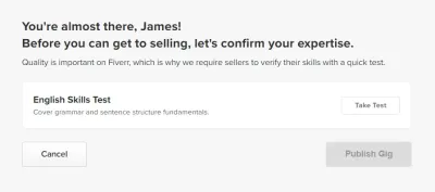 How to Take a Skill Test on Fiverr