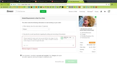 How to Submit Requirements on Fiverr