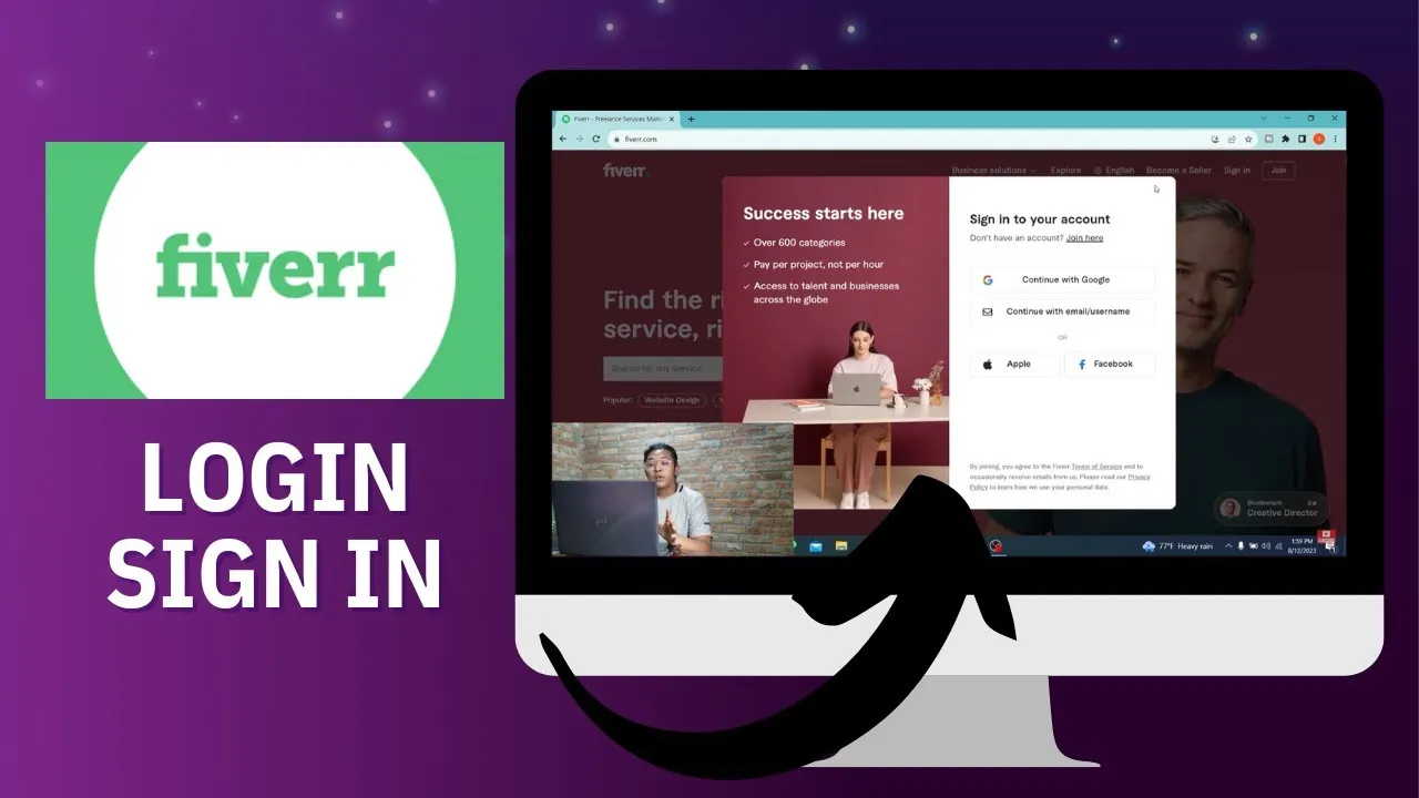 How to Login to Fiverr Account Fiverr Sign In 2023  YouTube