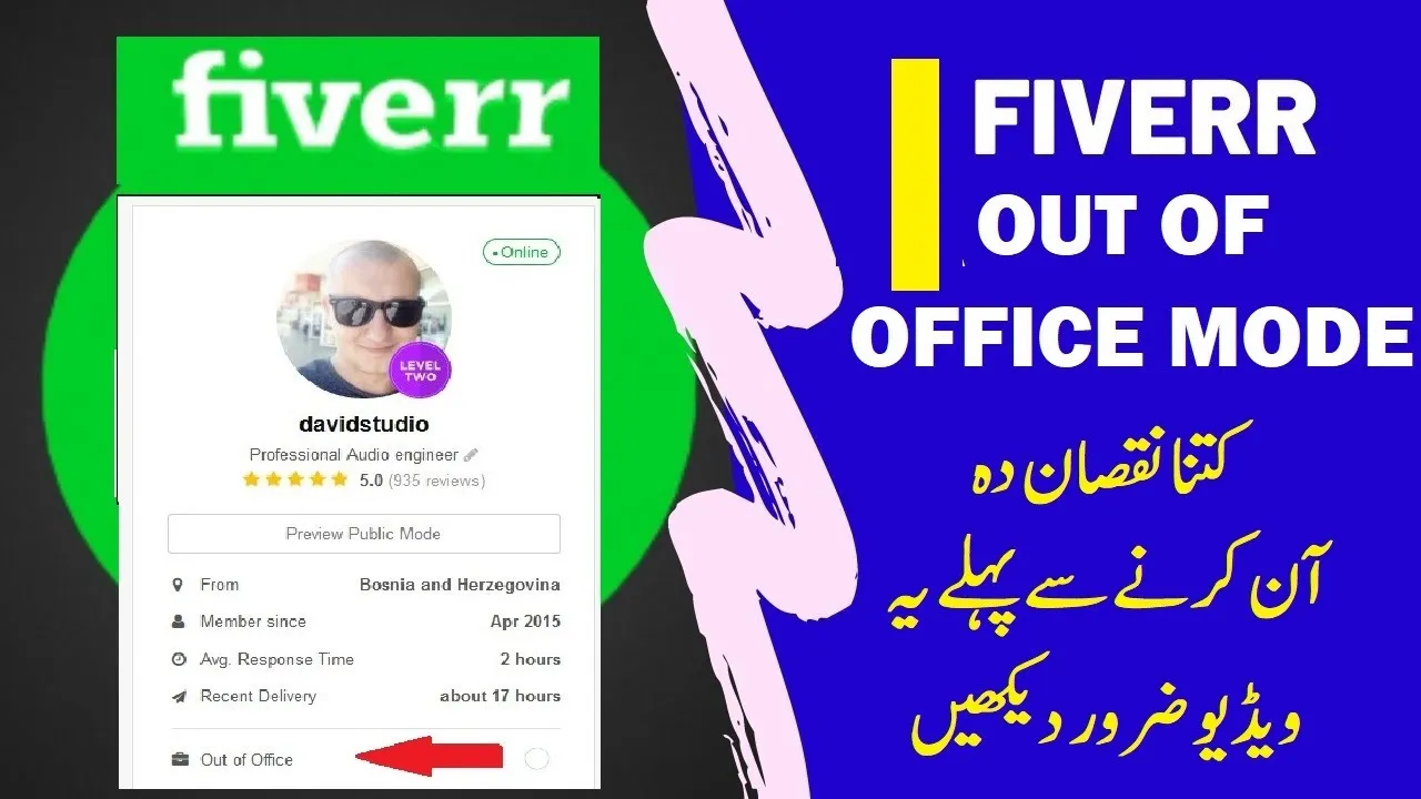 Disadvantage of Using Out of Office Mode for Fiverr Profile  Fiverr 