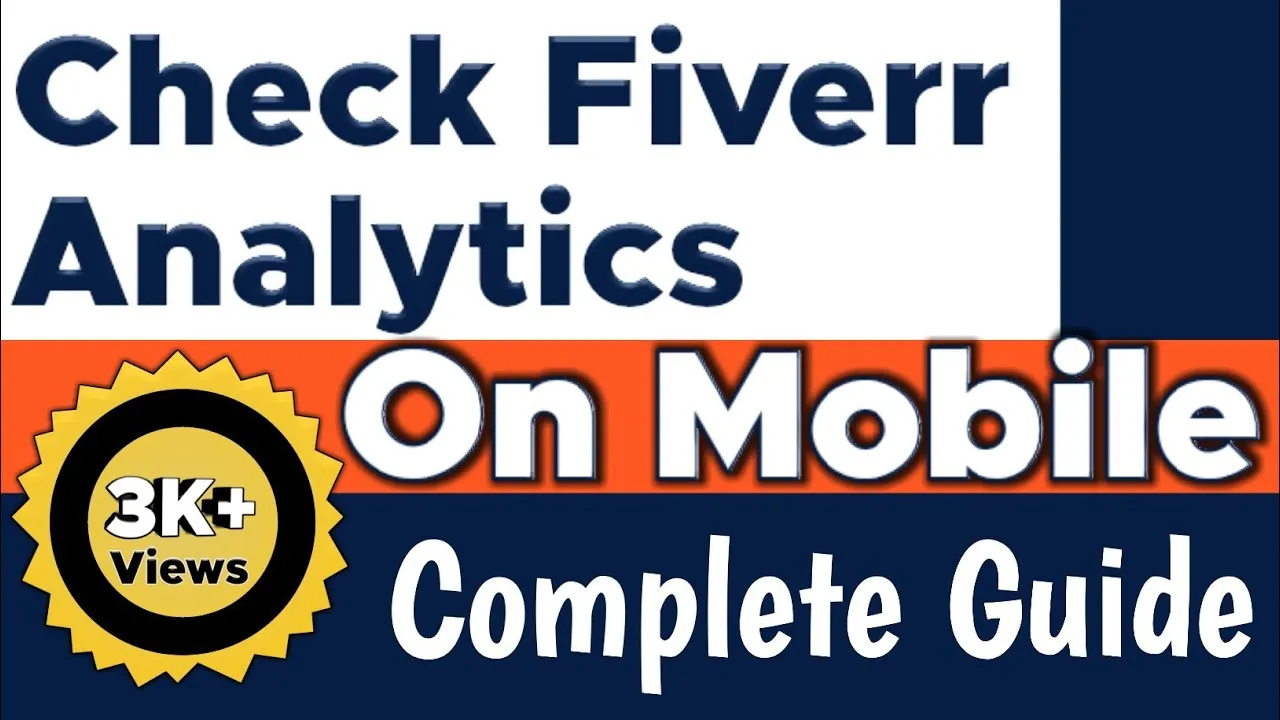 fiverr analytics on mobile phoneHow to check gig impressions and 