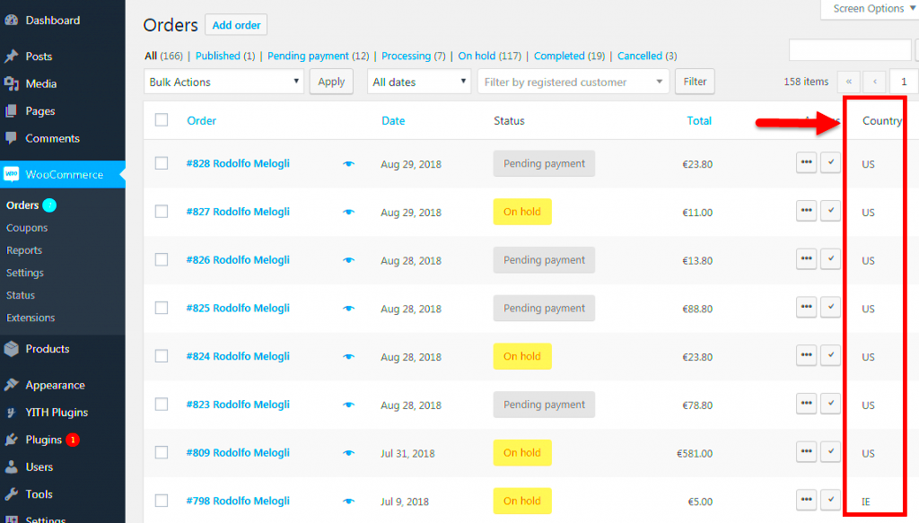 WooCommerce Add Column to Orders Table  WP Dashboard