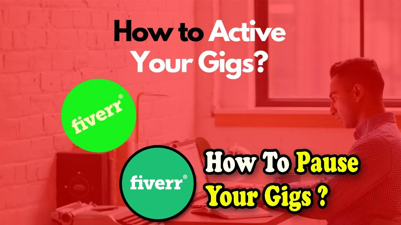 How to activate and pause gig using fiver app  Fiverr app gig 