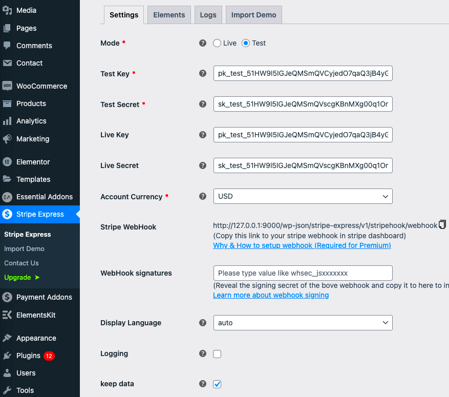 Woocommerce Integration  Stripe Express Basics  Stripe Express Docs