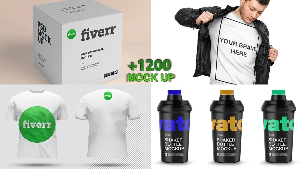 Create gig on fiverr  Rank Professional 3d mockup for your product 