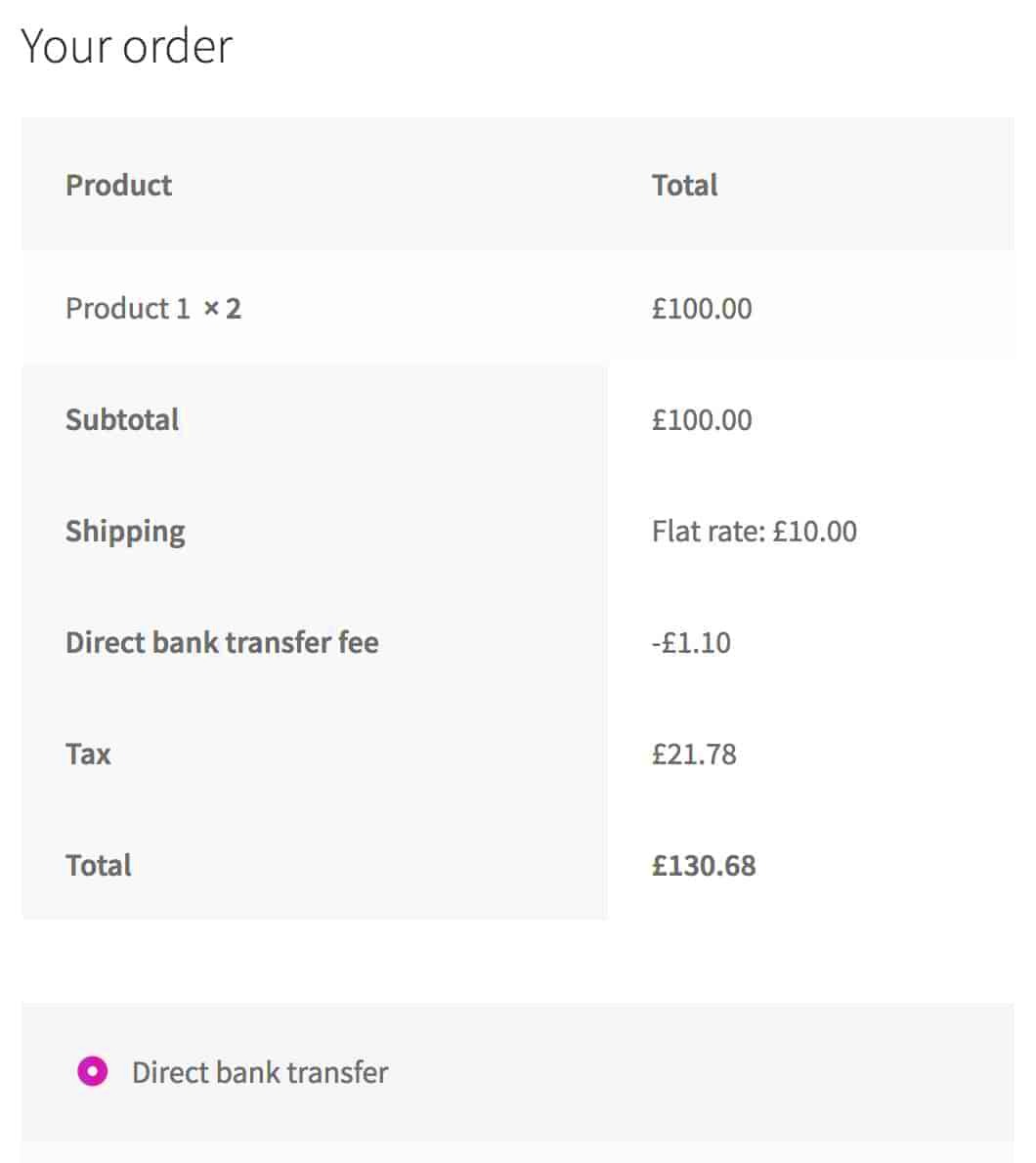 WooCommerce payment gateway based fees and discounts