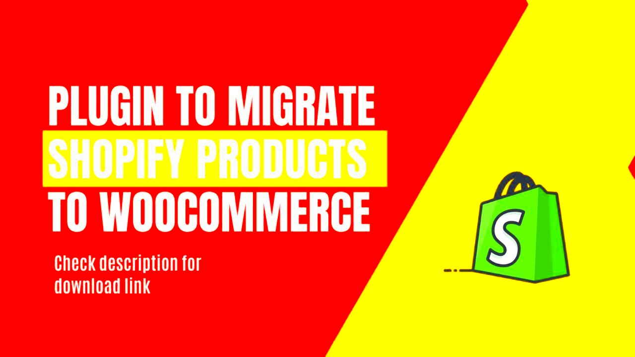 Shopify to woocommerce migration shopify  YouTube