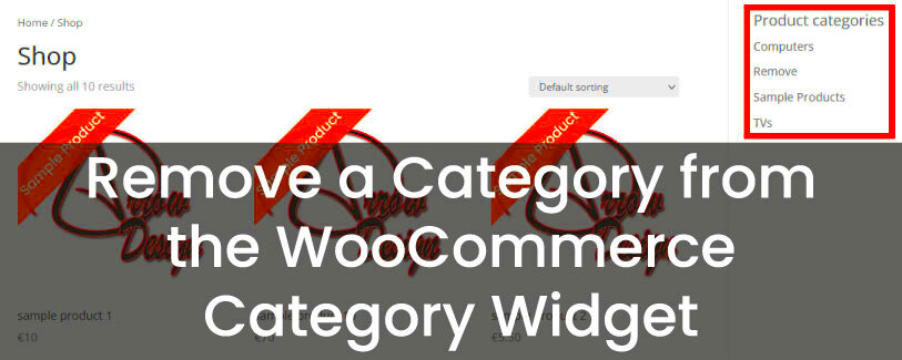 Remove a Category from the WooCommerce Category Widget