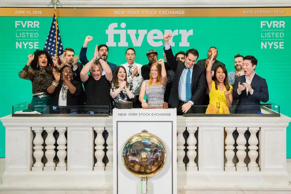 Fiverr shares climb 90 in first day of trading  TechCrunch