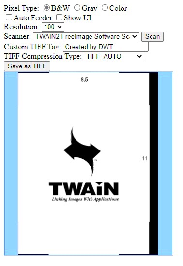 How to Scan Documents to MultiPage TIFF Files from Browsers 