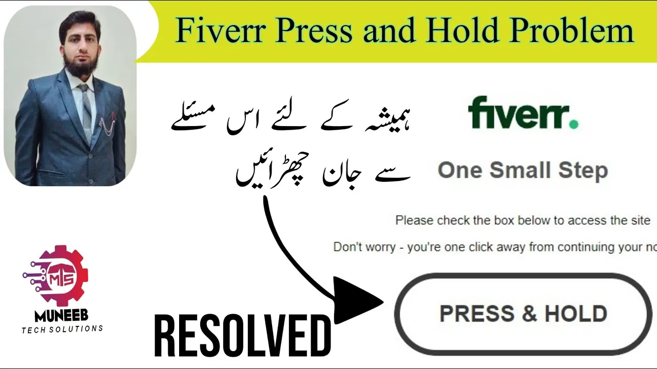 New  Important Fiverr Press and Hold Problem Resolved  How to Fix 