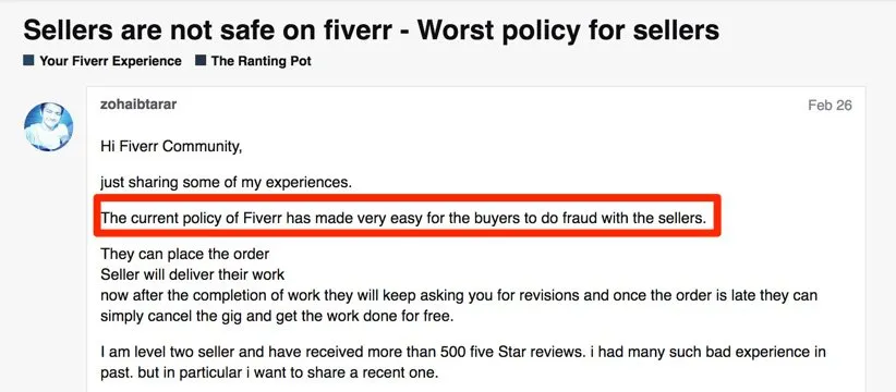 Fiverr Review Why You Should NEVER Use Fiverr For Freelance Work