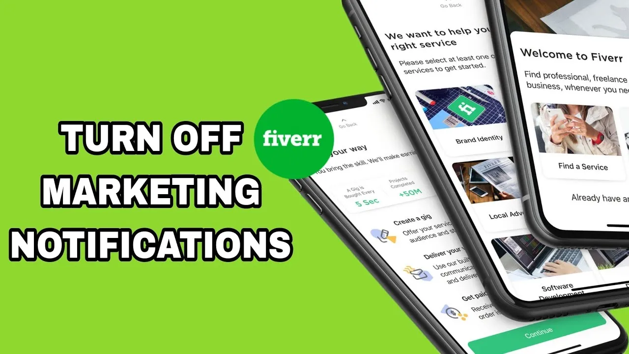 How To Turn Off Marketing Notifications On Fiverr App  YouTube