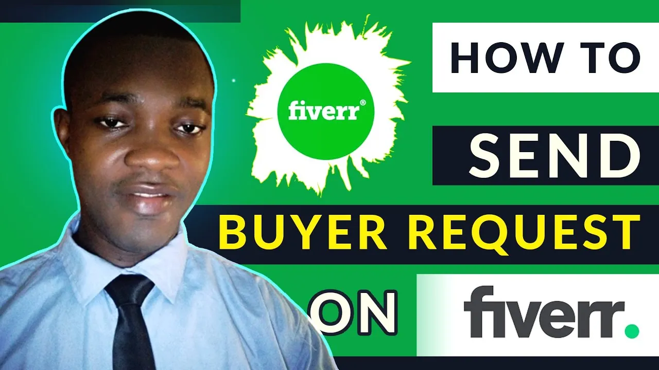 how to use buyer request on fiverr tutorial  YouTube