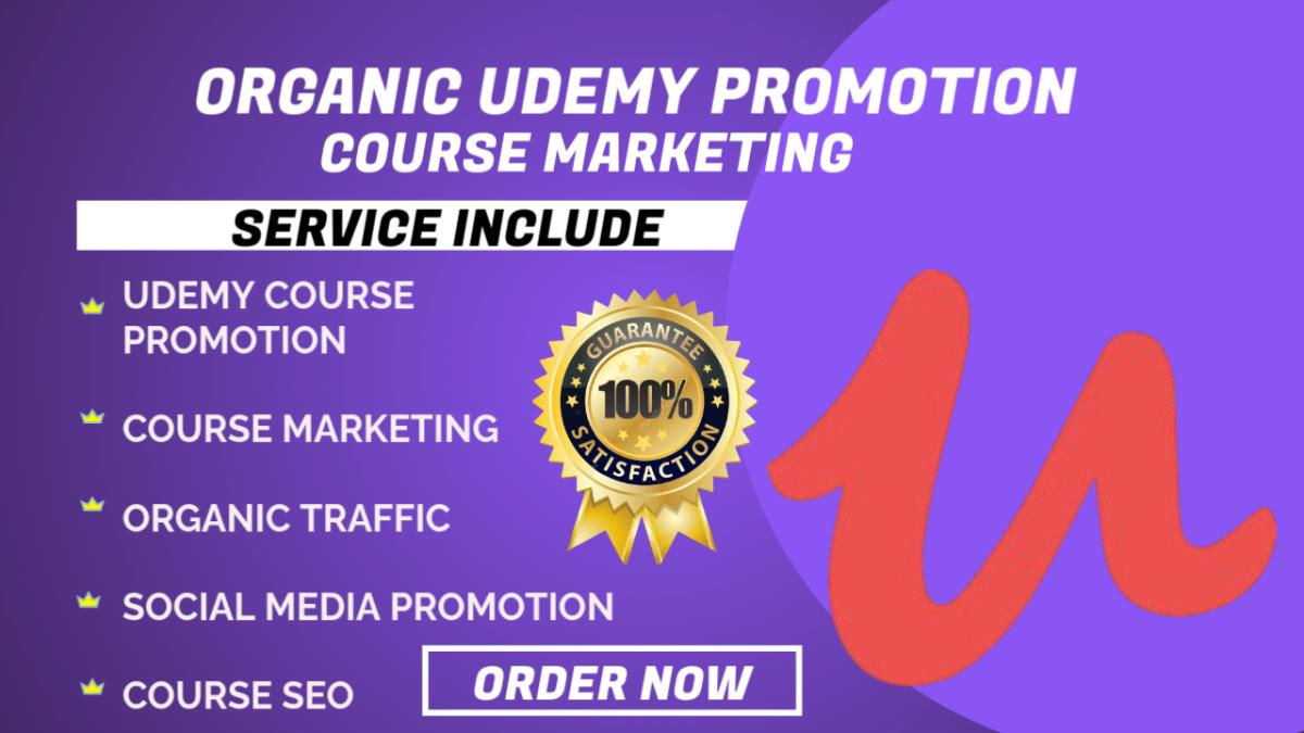 I Will Promote Your Udemy Course to an Organic Audience of 900K+