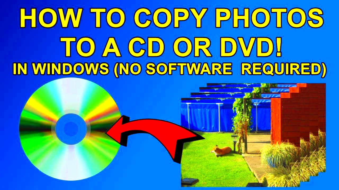 How to Put Photos on a CD or DVD  YouTube