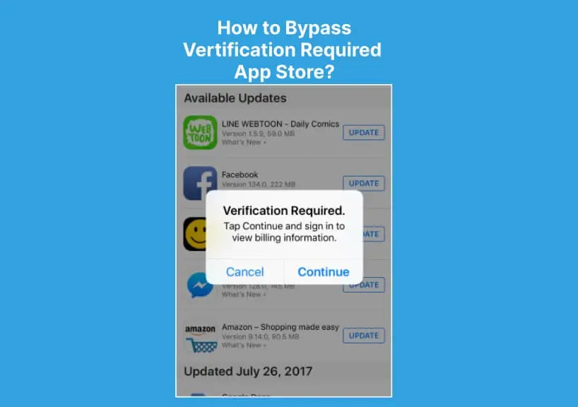 How to Bypass Verification Required App Store