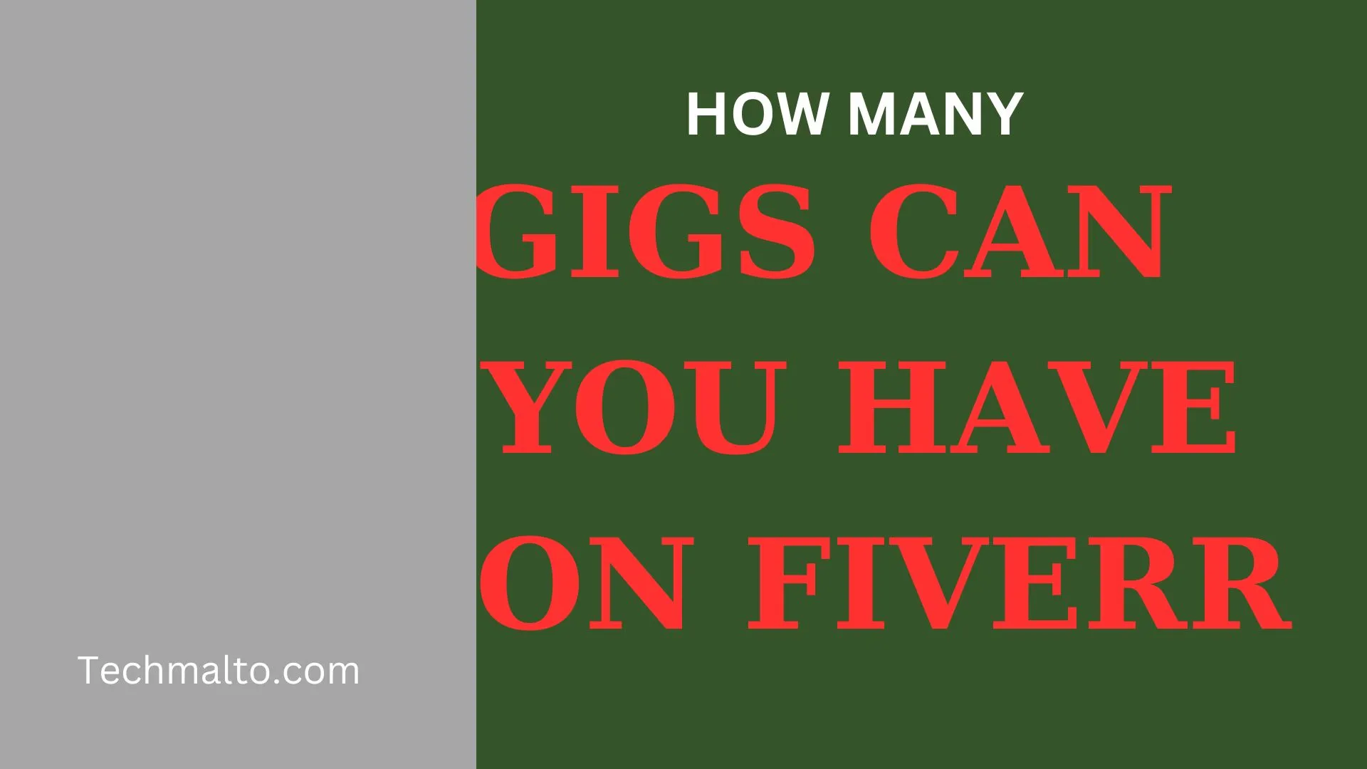 How Many Fiverr Gigs Should I Have?