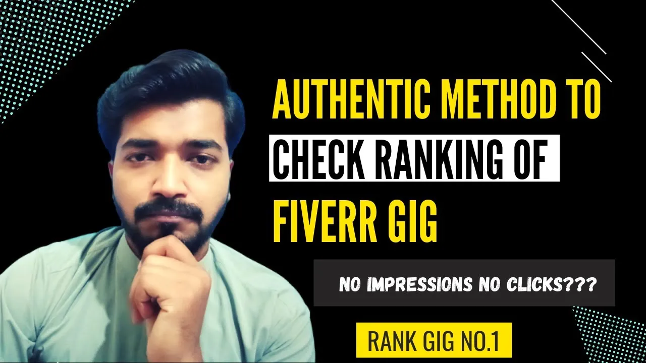 Best Way to Check Fiverr Gig Ranking 2021  How to Find My Gig on 