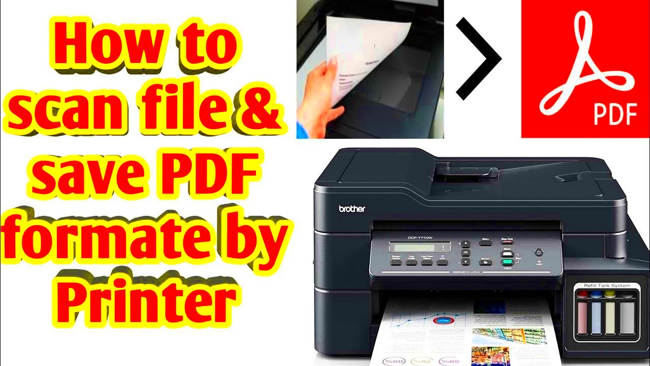 How to scan documents in PDF file how to scan file  save pdf formate 