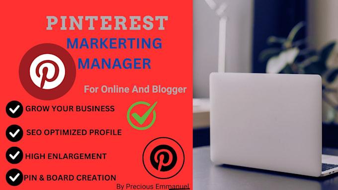 I Will Manage Your Pinterest Account with SEO Optimized Pins and Boards