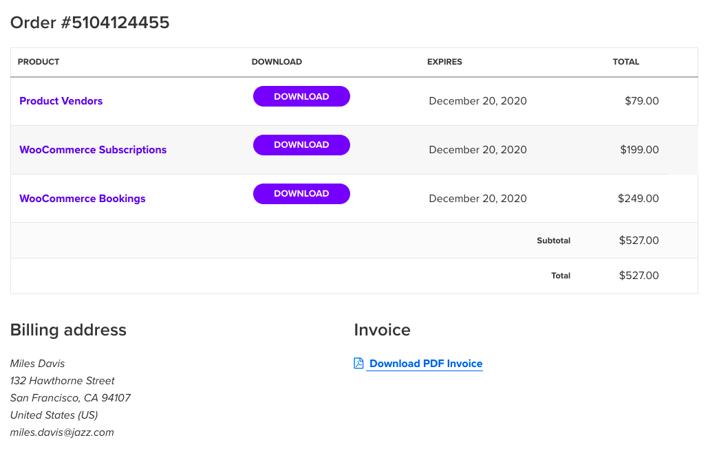 Download a WooCommercecom PDF Invoice Documentation  WooCommerce