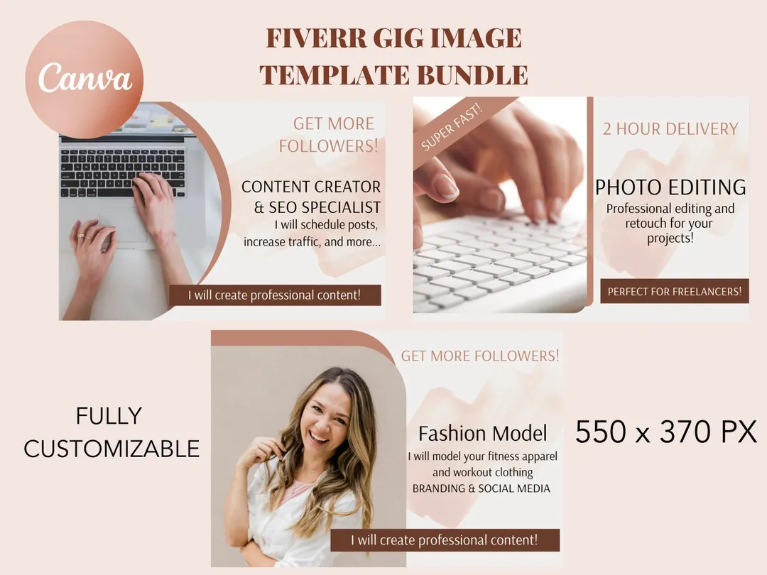 Fiverr Gig Image Templates Fiverr Templates Fiverr Images Fiverr 