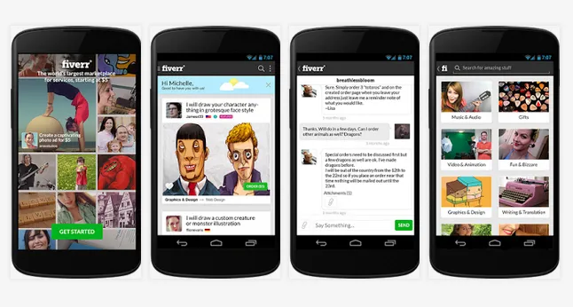 Fiverr launches new Android app