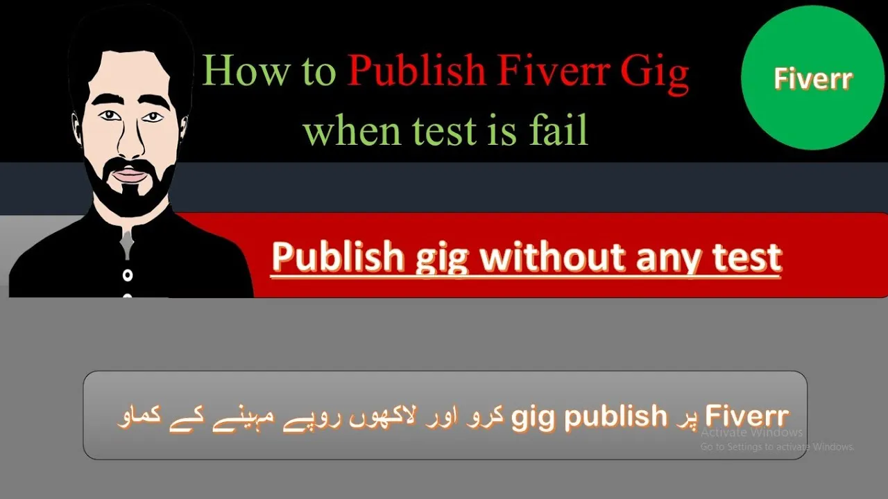 Publish gig without test  publish gig when test is fail  Creat 