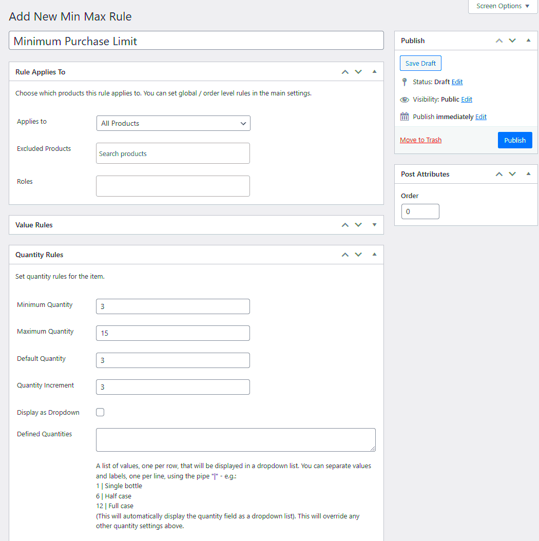 How to set custom quantity inputs for products in WooCommerce stepby 