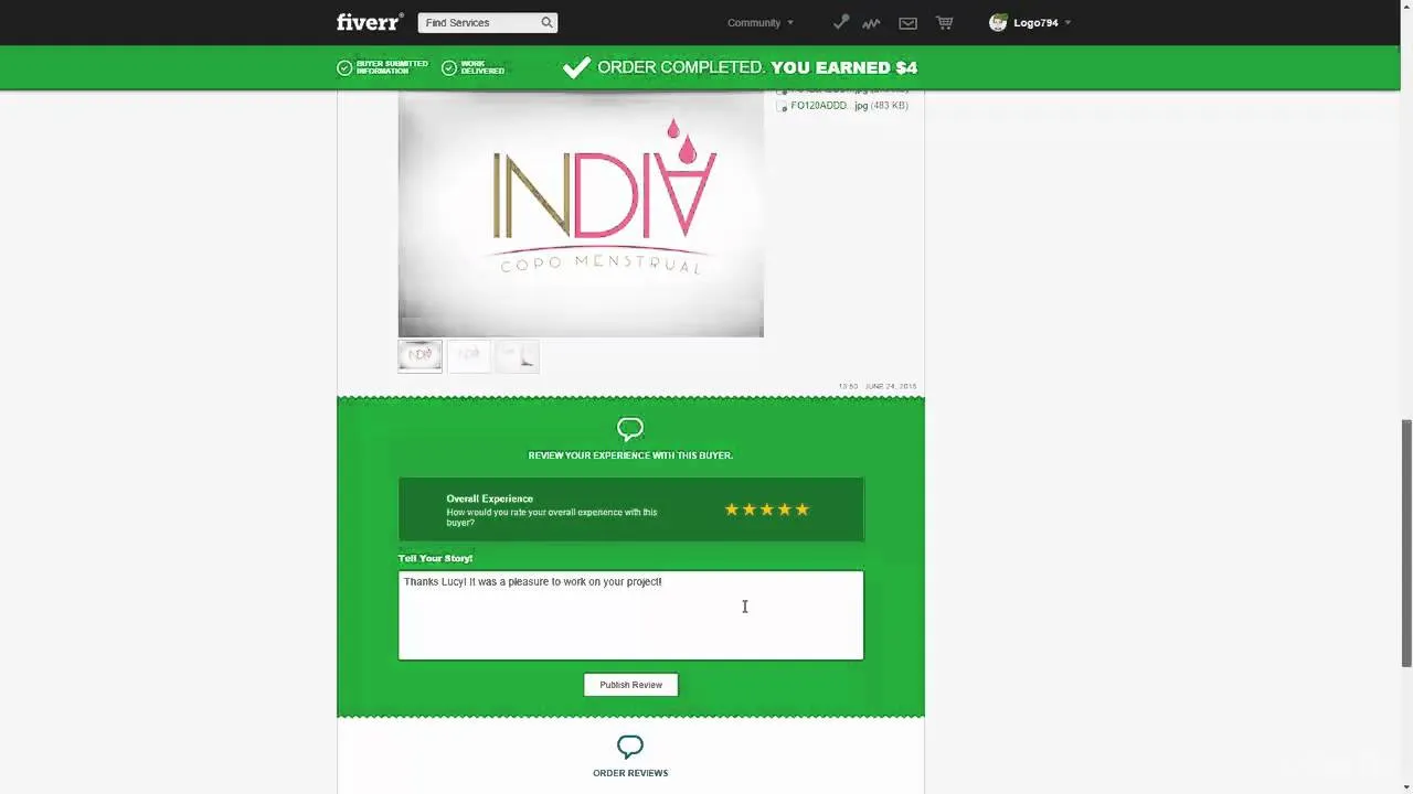 Fiverr Order Completion Rating  YouTube