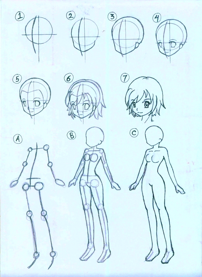 How to draw anime  step by step tutorials and pictures  archzinercom