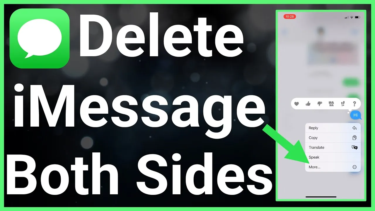 Can You Delete iMessages From Both Sides  YouTube