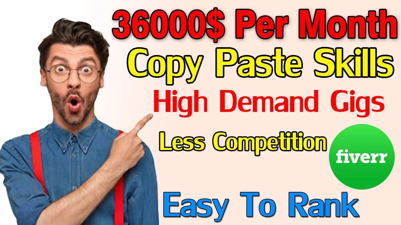 Earn 36000 On Fiverr With these Easy Skills  Fiverr Short Skills 