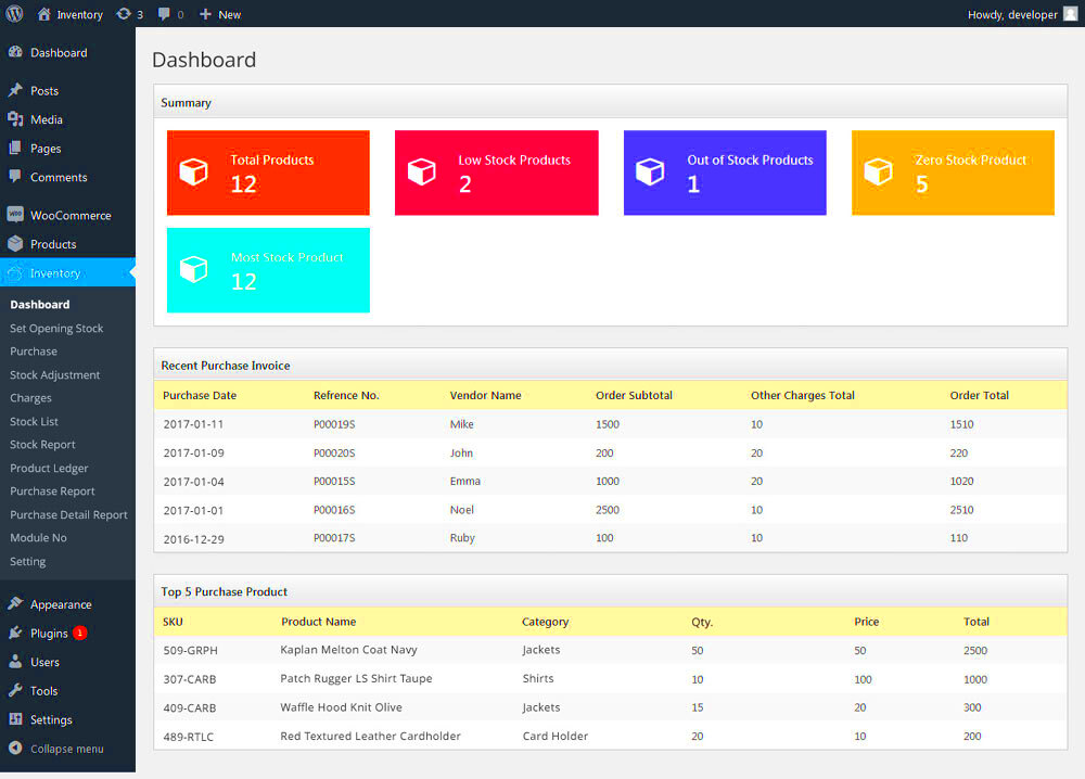 WooCommerce Inventory Management Stock Management Plugin  InfoSoft 