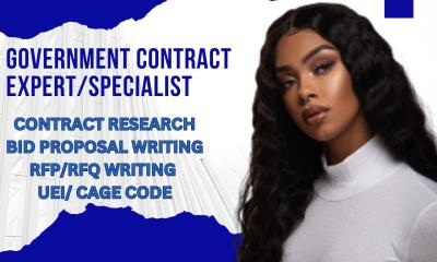 I Will Write Winning Government Contract Proposal, Bid Proposal, RFQ, RFP