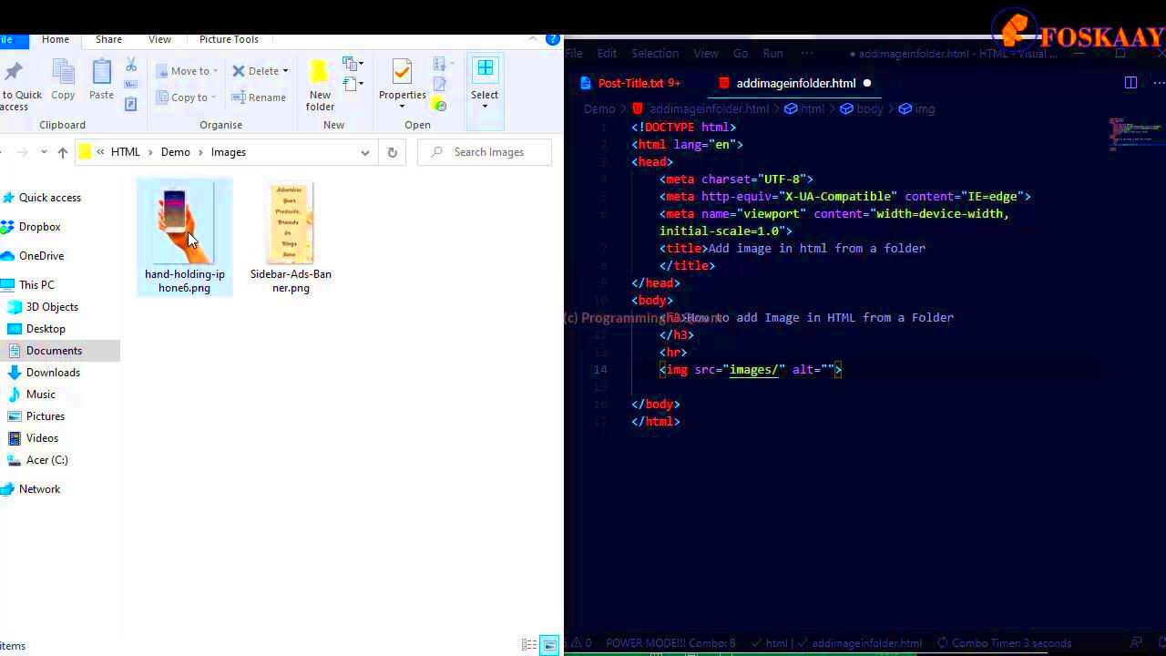 How To Add Image In HTML From A Folder Example Codes  dProgramming 