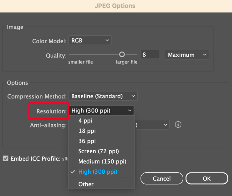 How to Change Resolution DPIPPI in Adobe Illustrator