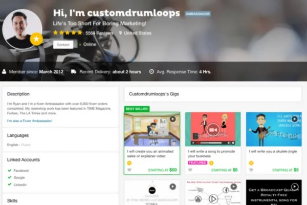 How to Add Portfolio Samples on Fiverr