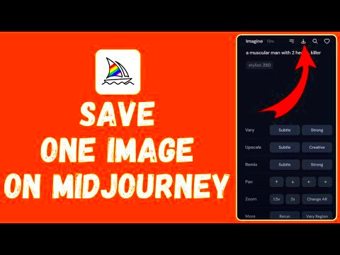 How to save One images in high quality in MidJourney