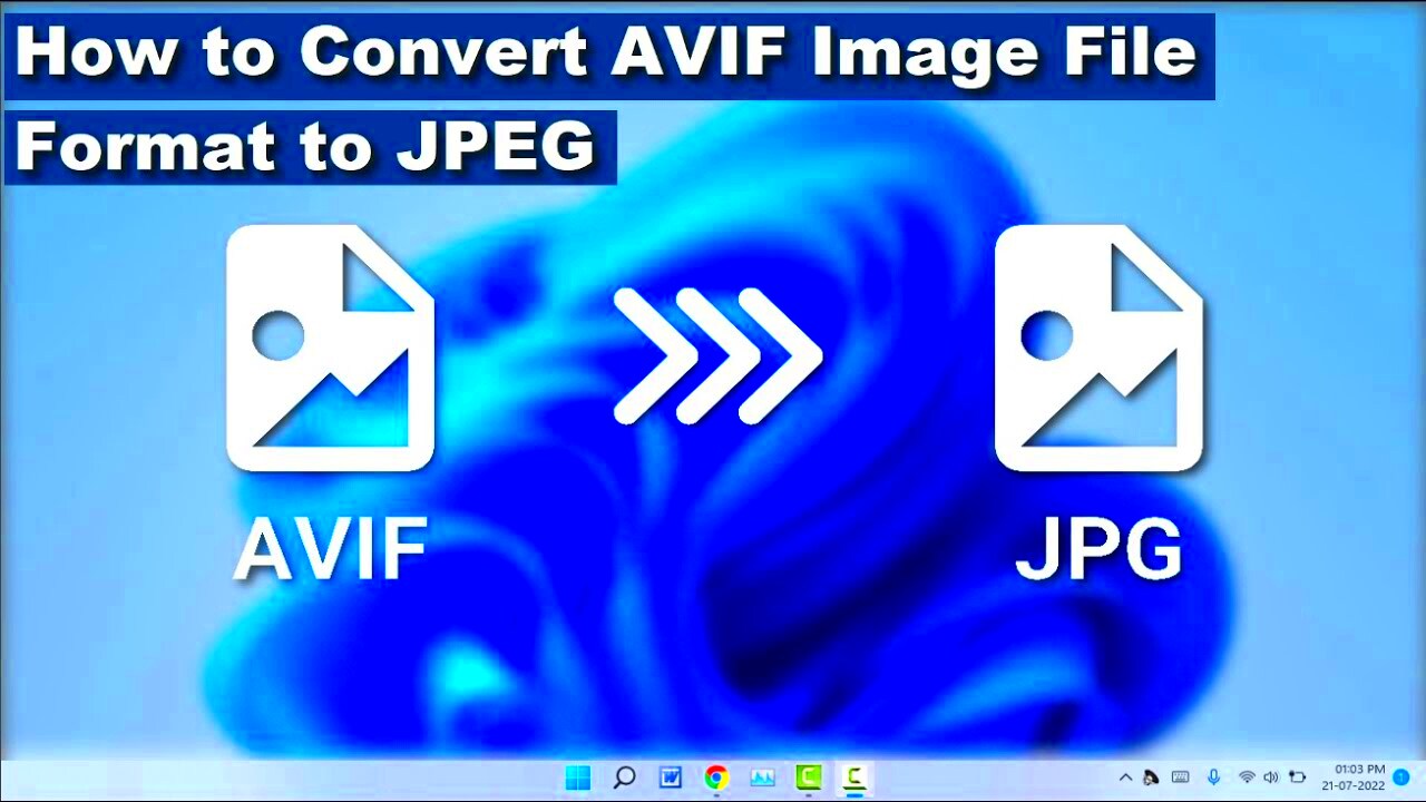 How to Convert AVIF Image File Format to JPEG Online for Free  YouTube